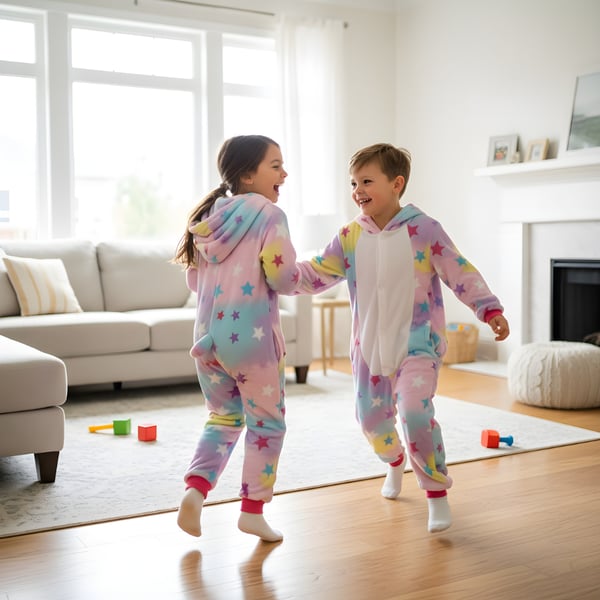 Kigurumi pyjamas kostume kanin børn 105-115 cm