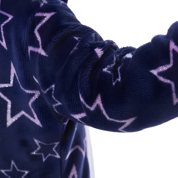 Kigurumi pyjamas kostume med stjerner og enhjørning til børn 135-145 cm