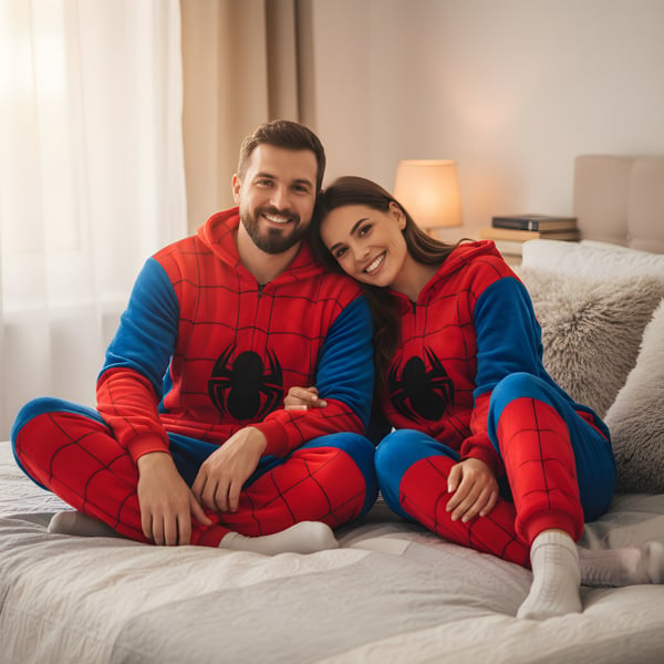 Kigurumi-pyjamas Spiderman-kostume størrelse: 145-155 cm