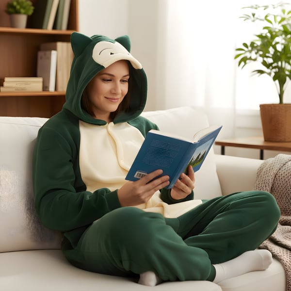 Kigurumi Pyjamas Pokemon Snorlax Onesie Kostym M 155-165 cm
