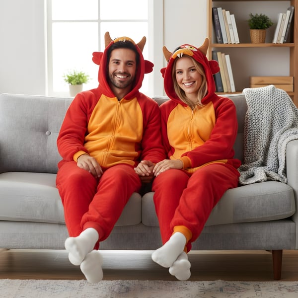 Kigurumi-pyjamasdräkt Foxy XXL 185-195 cm