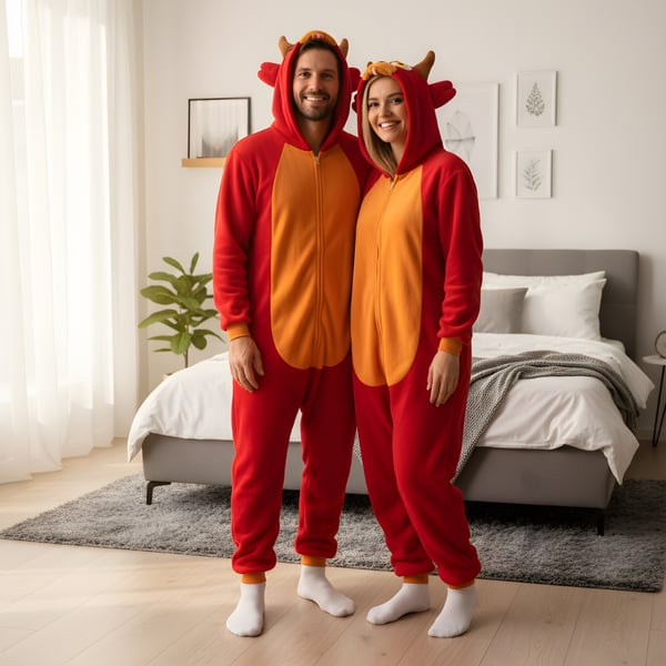 Kigurumi-pyjamasdräkt Foxy XXL 185-195 cm