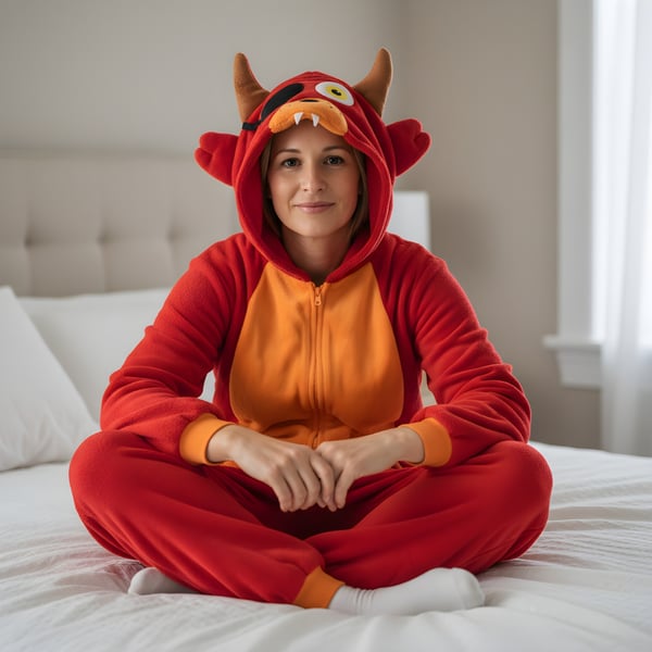 Onesie Kigurumi Pyjamas Kostume Foxy L: 165 - 175cm
