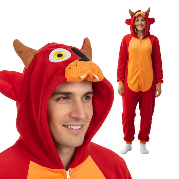 Onesie Kigurumi Pyjamas Kostume Foxy L: 165 - 175cm