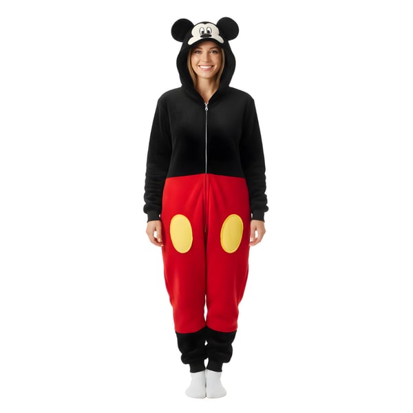 Kigurumi-pyjamas med Mickey Mouse-kostume, størrelse M: 155 - 165 cm