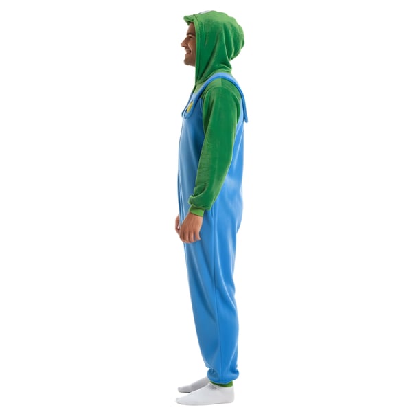 Kigurumi-pyjamaskostume Super Mario Luigi XXL: 185-195 cm