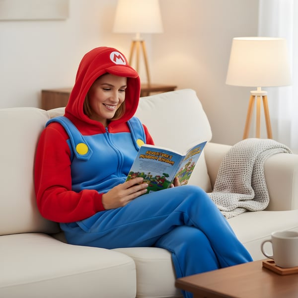 Onesie Kigurumi Pyjamas kostume Super Mario kostume S: 145 - 155 cm
