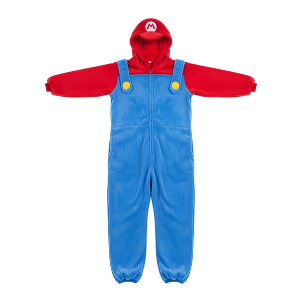 Kigurumi-pyjamaskostume Super Mario M: 155 - 165 cm