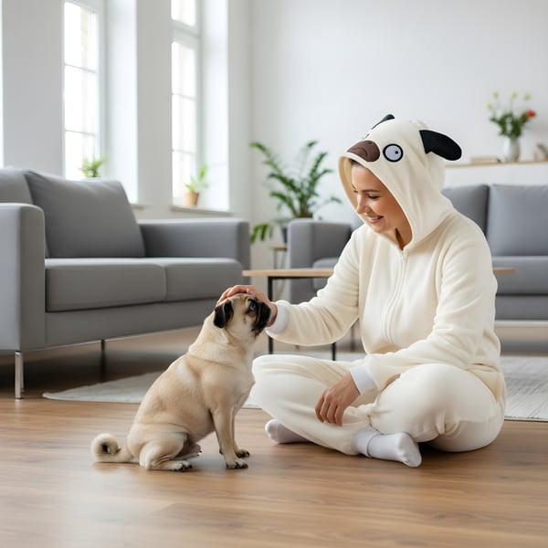 Kigurumi-pyjamas til hunde, størrelse 145-155 cm