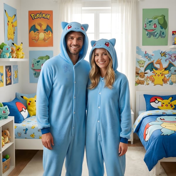 Onesie Kigurumi Pyjamas kostume Pokemon Bulbasaur L: 165 - 175 cm