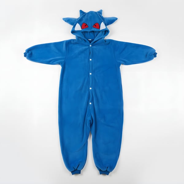 Kigurumi-pyjamas fra Pokémon, blåt Gengar-kostume, størrelse 145-155 cm