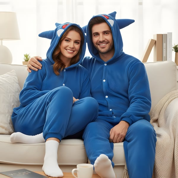 Kigurumi Pyjamas Pokemon Kostume Blå Gengar L: 165 - 175cm