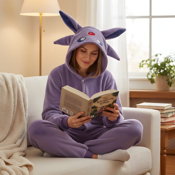 Onesie Kigurumi Pyjamas kostume Pokemon Espeon L: 165 - 175 cm