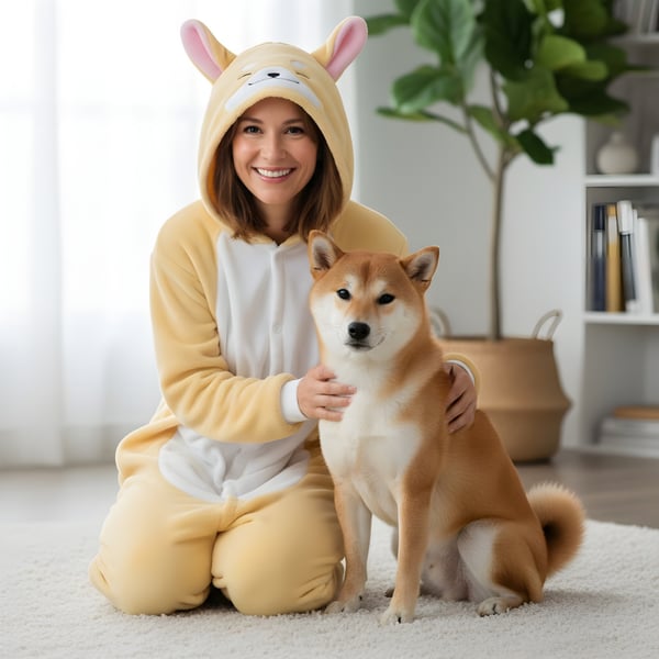 Onesie Kigurumi Pyjamas Shiba Inu Costume XXL: 185 - 195 cm