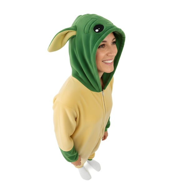 Kigurumi-pyjamas Star Wars Baby Yoda Grogu-kostume XL: 175 - 185 cm