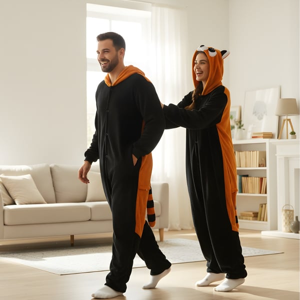 Kigurumi Pyjamas Röd Panda L 165-175cm
