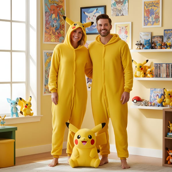Onesie Kigurumi Pyjamas kostume Pokemon Pikachu S: 145-155 cm