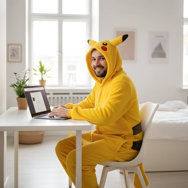 Onesie Kigurumi Pyjamas kostume Pokemon Pikachu S: 145-155 cm