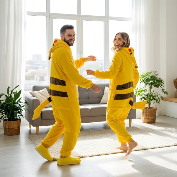 Onesie Kigurumi Pyjamas kostume Pokemon Pikachu S: 145-155 cm