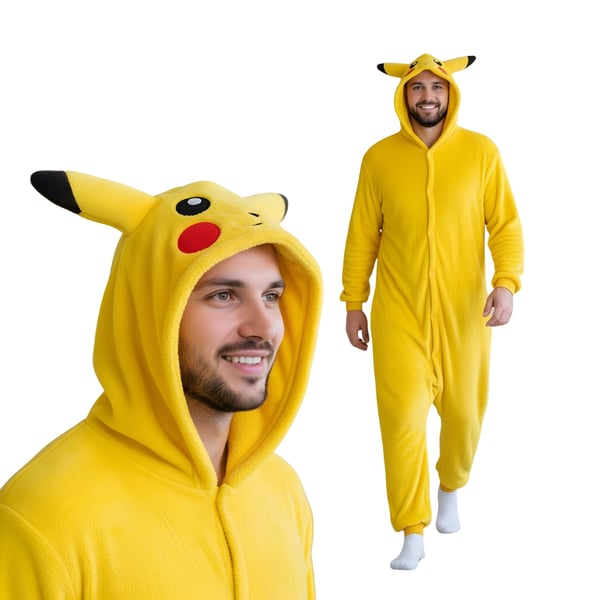 Onesie Kigurumi Pyjamas kostume Pokemon Pikachu S: 145-155 cm
