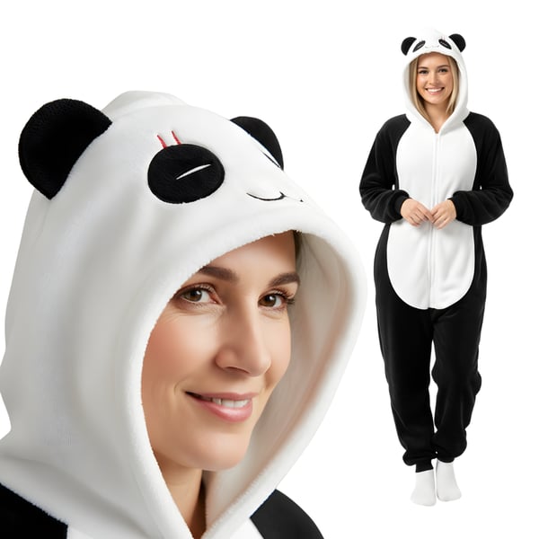 Kigurumi-pyjamas til panda, størrelse 145-155 cm