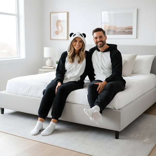 Kigurumi-pyjamas til panda, størrelse 145-155 cm