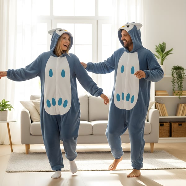 Kigurumi pyjamas med ugle kostume størrelse 145-155 cm
