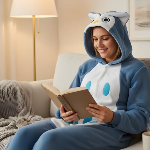 Onesie Kigurumi Pyjamas Uglekostume L: 165-175cm