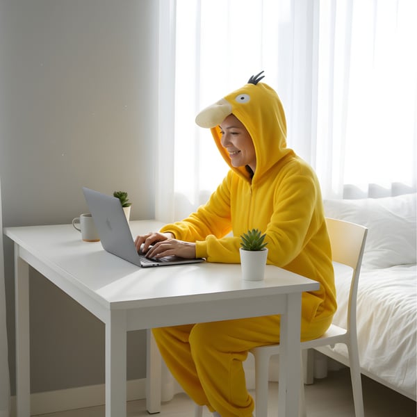 Kigurumi Pyjamasdräkt Pokemon Psyduck L 165-175 cm