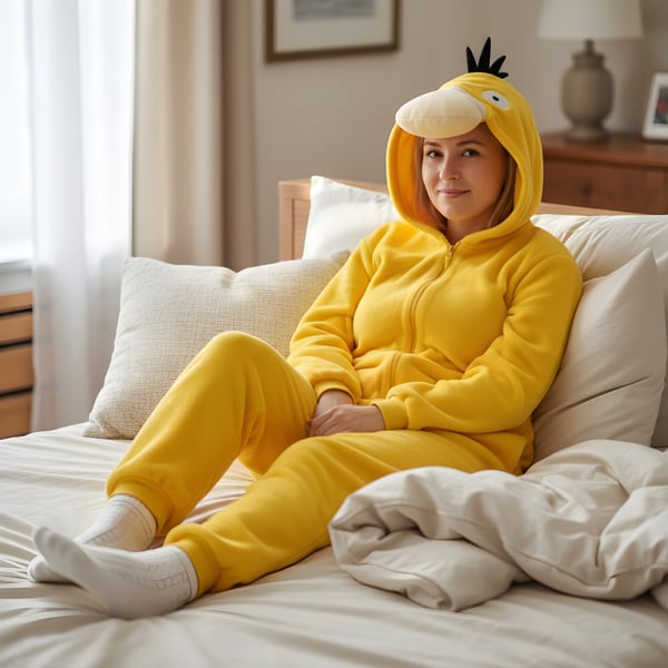 Kigurumi Pyjamasdräkt Pokemon Psyduck L 165-175 cm