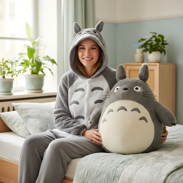 Onesie Kigurumi Pyjamas Totoro Kostume M: 155 - 165cm