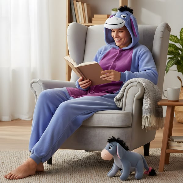 Onesie Kigurumi Pyjama-asu Donkey Eeyore S: 145-155cm