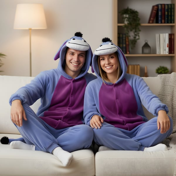 Onesie Kigurumi Pyjama-asu Donkey Eeyore S: 145-155cm