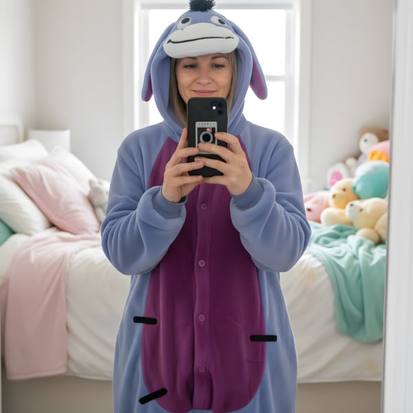 Onesie Kigurumi Pyjama-asu Donkey Eeyore S: 145-155cm