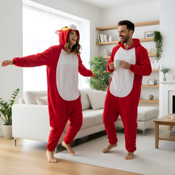 Onesie Kigurumi Pyjamas Akita kostume S: 145-155cm