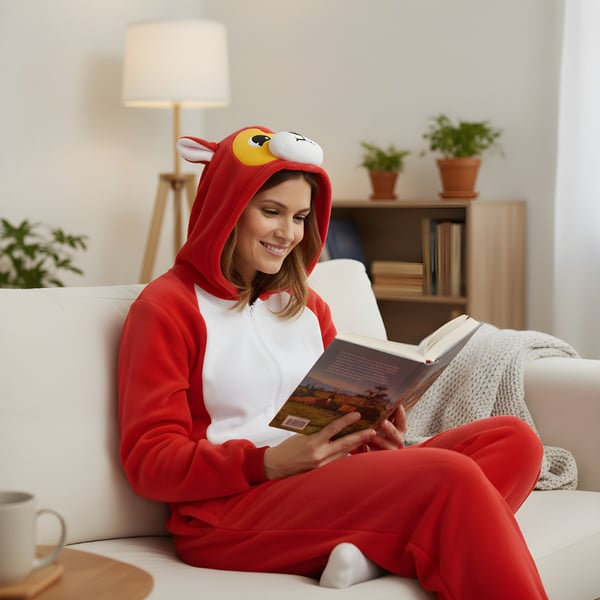 Onesie Kigurumi Pyjamas Akita kostume S: 145-155cm