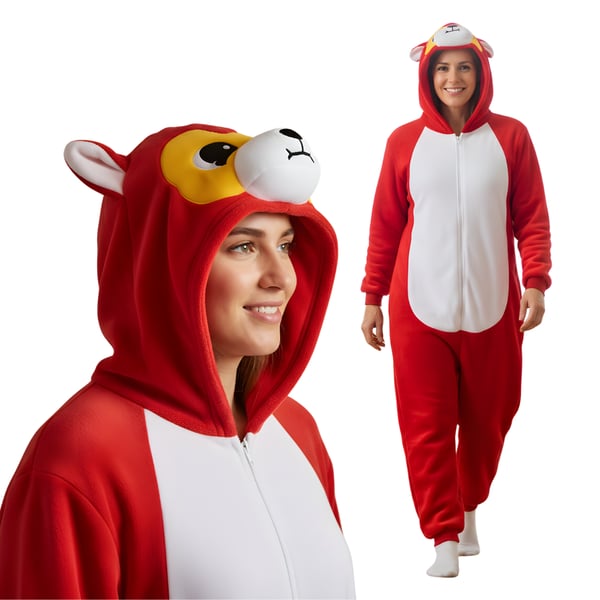 Kigurumi pyjamas kostume Akita forklædning M: 155-165cm