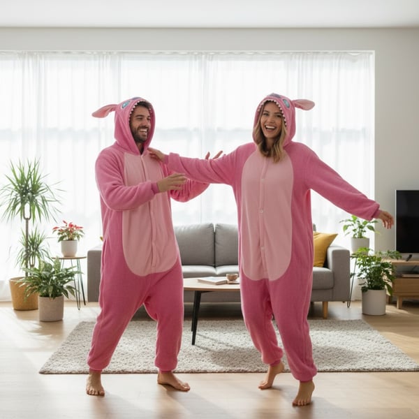 Kigurumi pyjamas kostume søm M: 155-165 cm