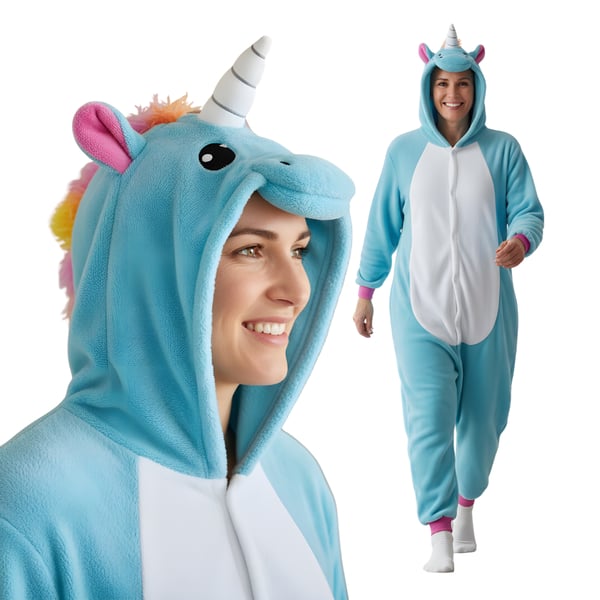 Kigurumi Pyjamas Onesie Azur Enhjørning Størrelse: 145-155 cm Kigurumi Pyjamas Onesie Azur Enhjørning Størrelse: 145-155 cm