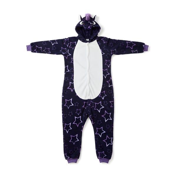 Kigurumi-pyjamas med enhjørning og stjerne L: 165 - 175 cm