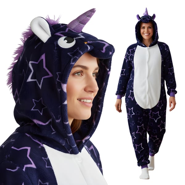 Onesie Kigurumi -pyjama Yksisarvistähtiasu M: 155 - 165 cm