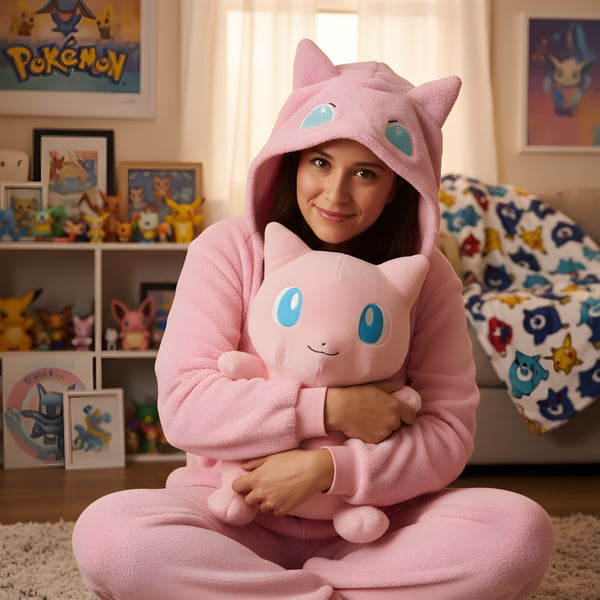 Pokémon Mew Kigurumi-pyjamasdräkt M: 155-165 cm