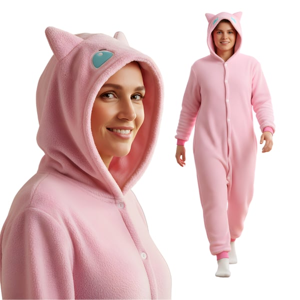 Kigurumi pyjamas kostume Pokémon Mew XXL: 185 - 195 cm