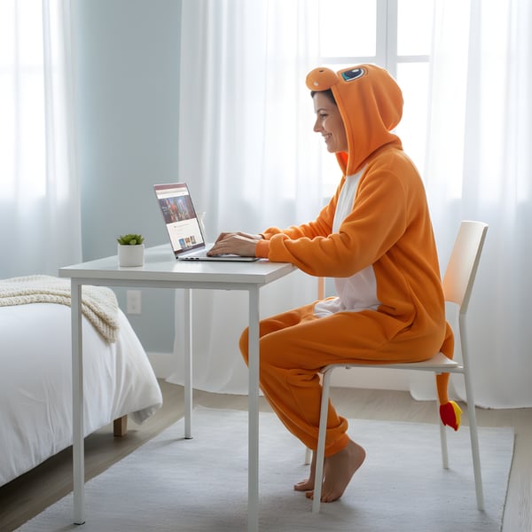 Pyjamas Onesie Kigurumi Kostume Pokemon Charmander Kostume M: 155-165cm