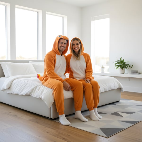 Pyjamas Onesie Kigurumi Kostume Pokemon Charmander Kostume M: 155-165cm