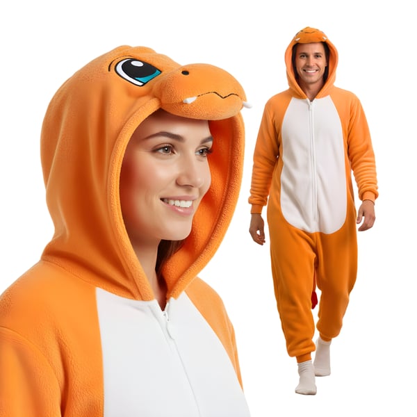 Pyjama Onesie Kigurumi -asu Pokemon Charmander S: 145-155 cm