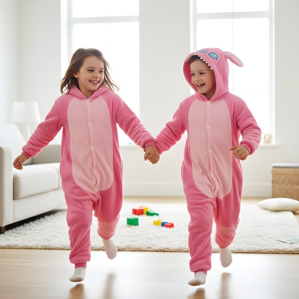 Kigurumi-pyjamas för barn, 95-105 cm, Stitch