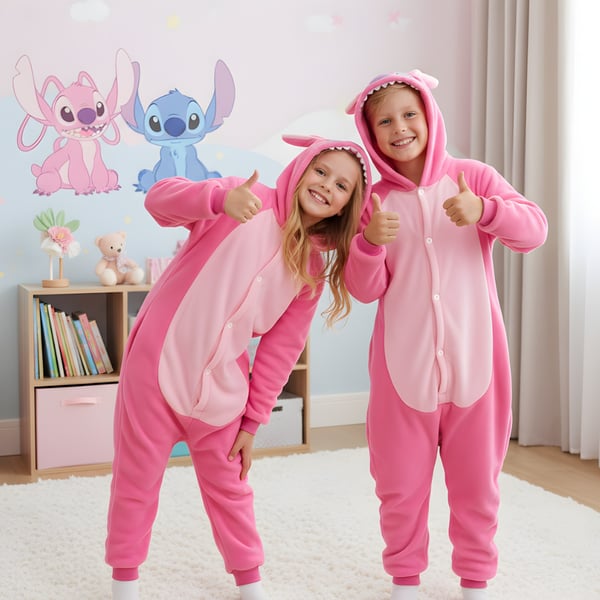 Kigurumi-pyjamas med søm, 135-145 cm