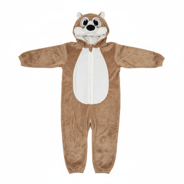 Brun nallbjörn-pyjamasdräkt baby 80 cm 65-75