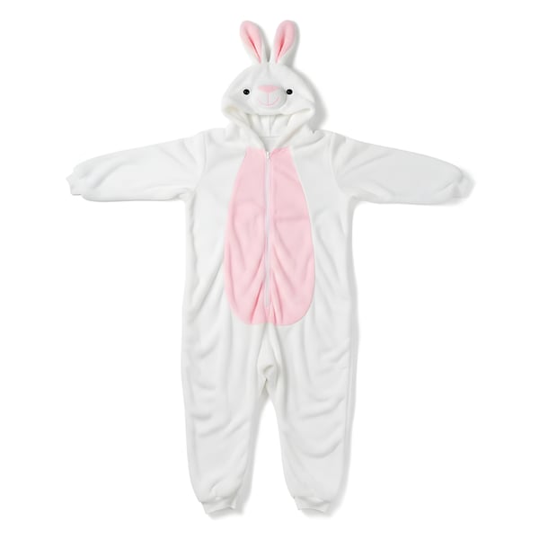 Pyjamasdräkt vit kanin baby 90 75-85 cm